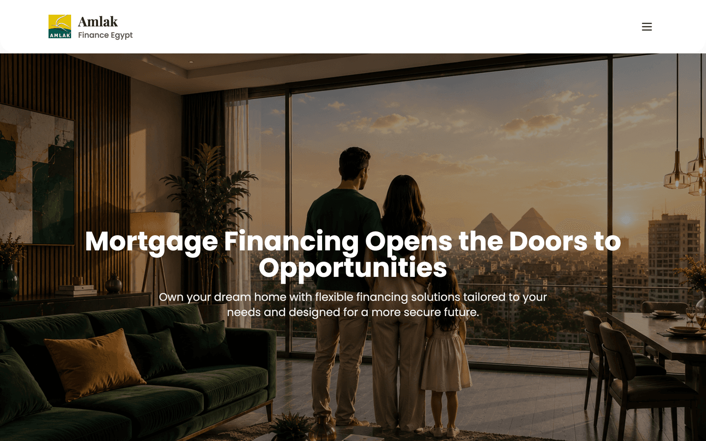 Amlak Finance tablet preview